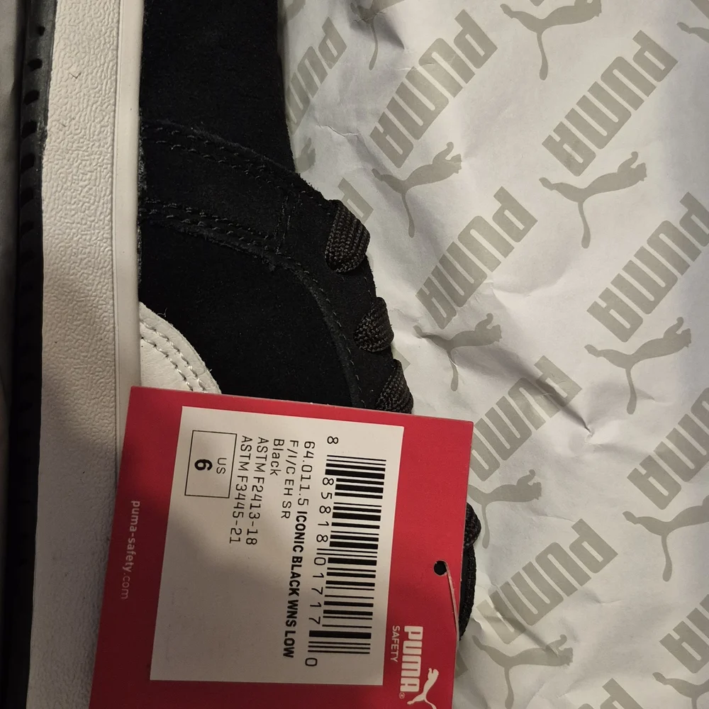 Puma Womens Safety Shoe Iconic Black WNS  Size 6 - Picture 9 of 10